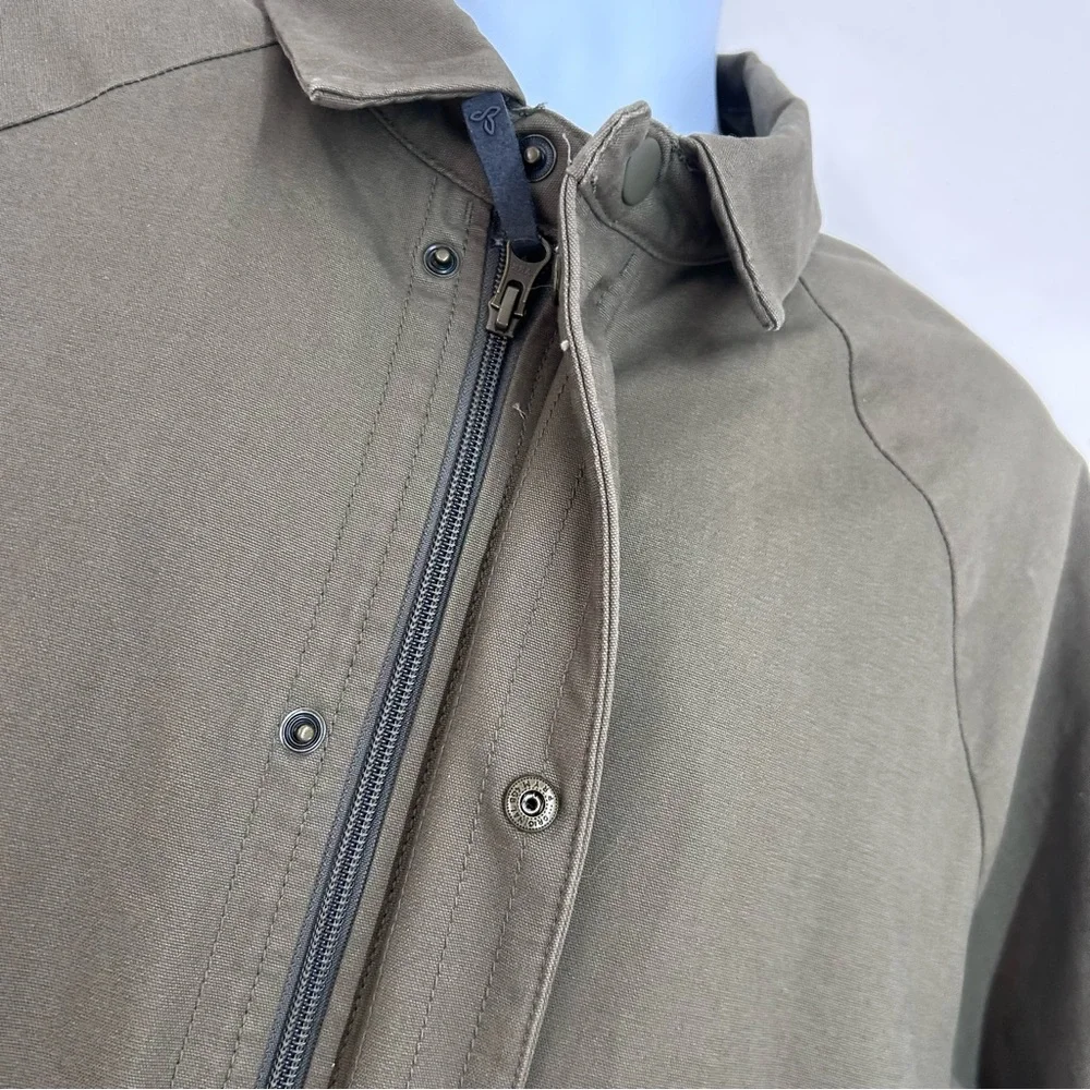 Prana Upper Dash Shirt Jacket Mens L Slate Green Flannel Lined Chore Coat NWOT - Picture 7 of 16